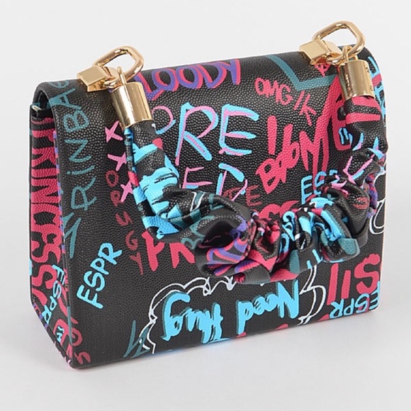 Graffiti Clutch crossbody purse - Picture 3 of 5